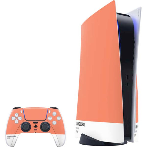 Living Coral PlayStation PS5 Skins