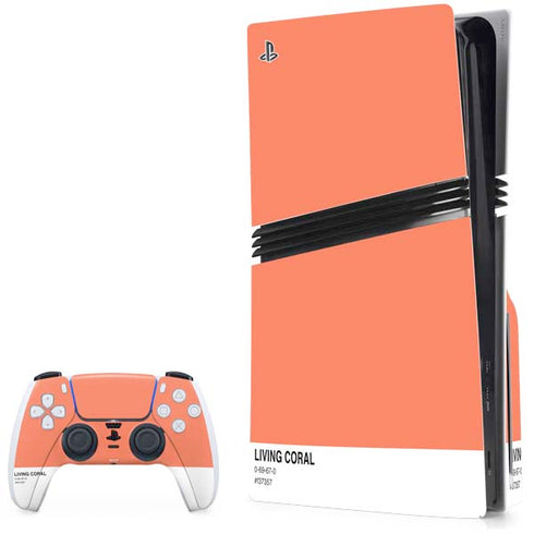 Living Coral PlayStation PS5 Skins
