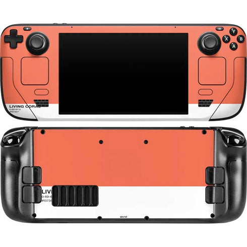 Living Coral Steam Deck Handheld Gaming Computer OLED Skin