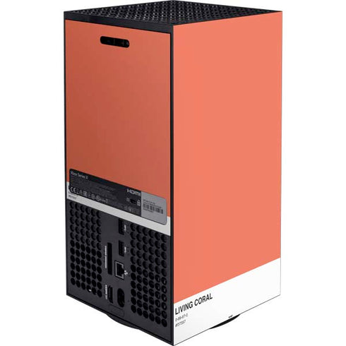 Living Coral XBox Series X Digital Edition Bundle Skin