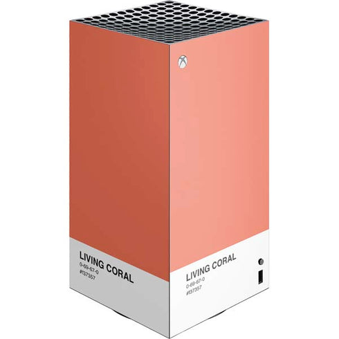 Living Coral XBox Series X Digital Edition Console Skin