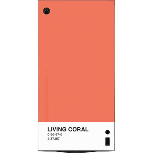 Living Coral XBox Series X Digital Edition Console Skin