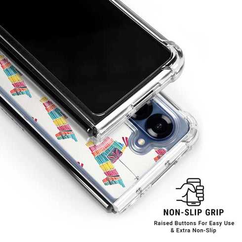 Llama Pinata by Cat Coq Galaxy Z Fold6 Clear Case