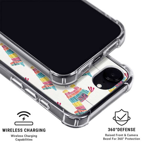 Llama Pinata by Cat Coq iPhone 16e Clear Case
