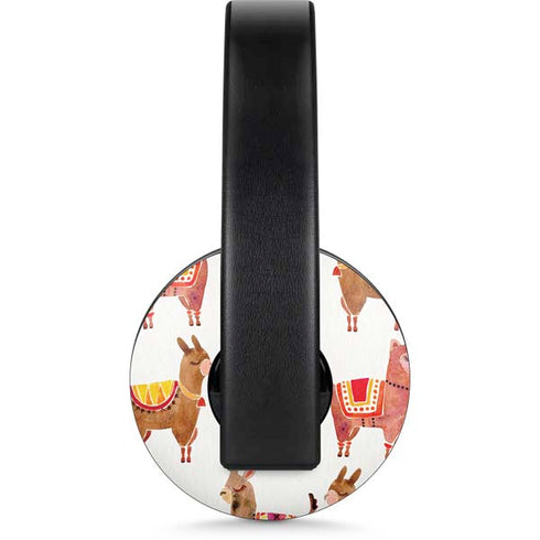 Alpacas by Cat Coq PlayStation 4 Gold Wireless Headset Skin
