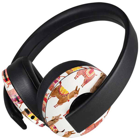 Alpacas by Cat Coq PlayStation 4 Gold Wireless Headset Skin