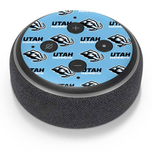 NHL Utah Mammoth Logo Pattern Amazon Echo Dot Skin