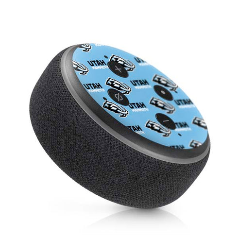 NHL Utah Mammoth Logo Pattern Amazon Echo Dot Skin