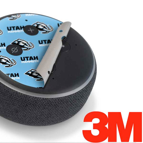 NHL Utah Mammoth Logo Pattern Amazon Echo Dot Skin
