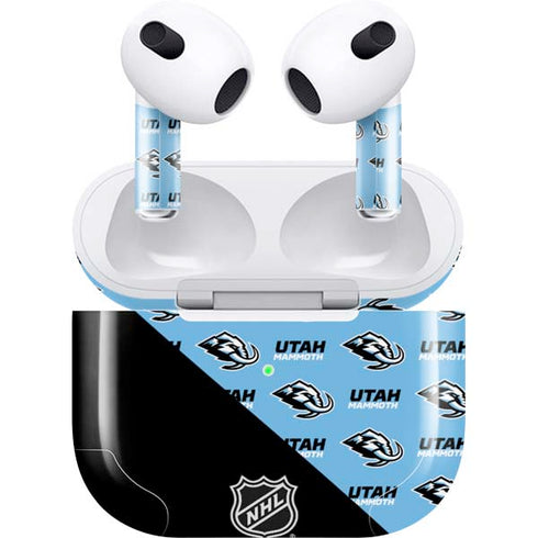 NHL Utah Mammoth Logo Pattern Apple AirPods (3rd Gen 2021) Skin