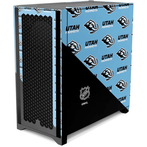 NHL Utah Mammoth Logo Pattern Corsair 4000D Tempered Glass Mid-Tower ATX Case Skin