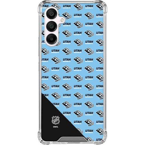 NHL Utah Mammoth Logo Pattern Galaxy A16 5G Clear Case