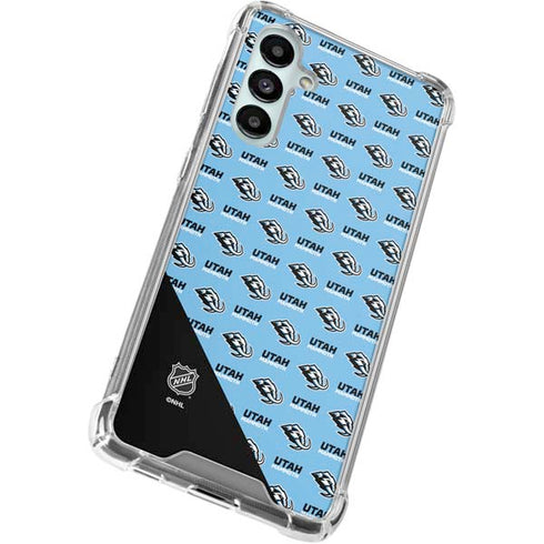 NHL Utah Mammoth Logo Pattern Galaxy A16 5G Clear Case