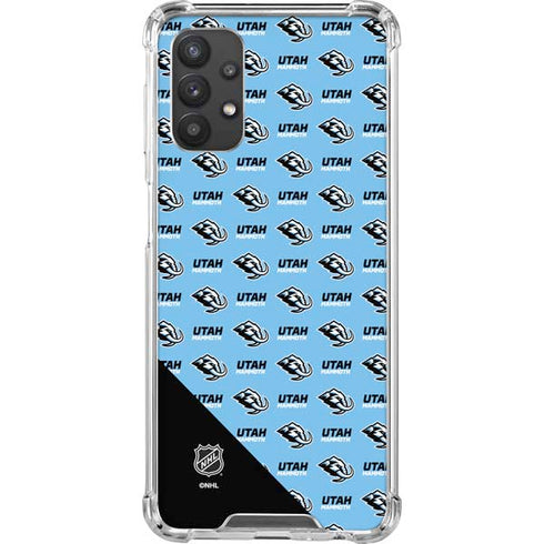 NHL Utah Mammoth Logo Pattern Galaxy A32 5G Clear Case