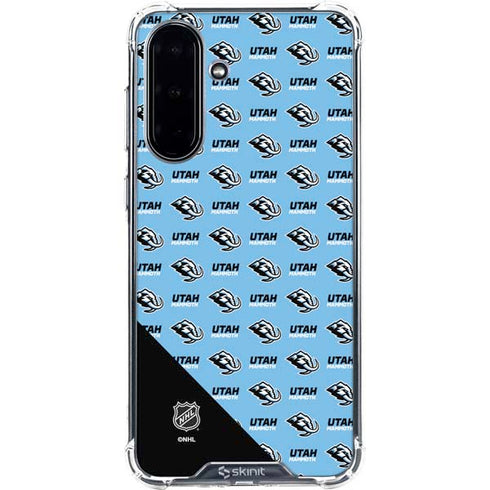 NHL Utah Mammoth Logo Pattern Galaxy A36 5G Clear Case