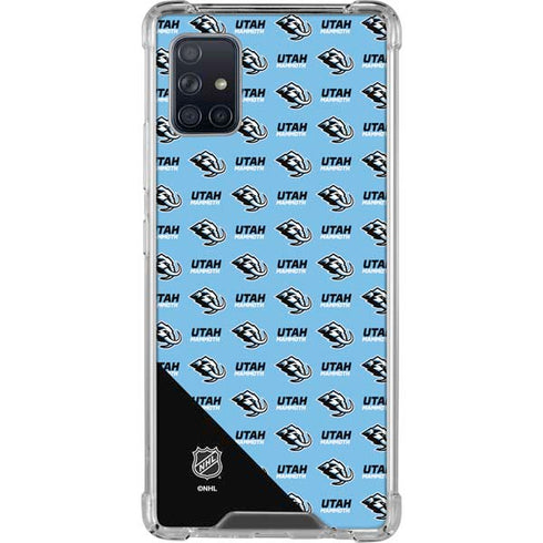 NHL Utah Mammoth Logo Pattern Galaxy A51 5G Clear Case