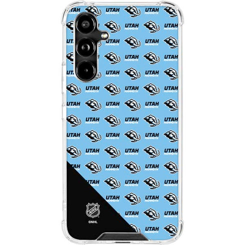 NHL Utah Mammoth Logo Pattern Galaxy A54 5G Clear Case