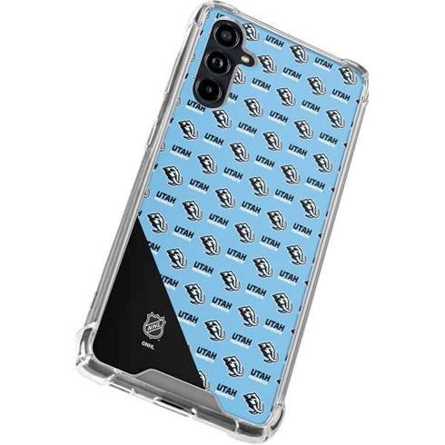 NHL Utah Mammoth Logo Pattern Galaxy A54 5G Clear Case