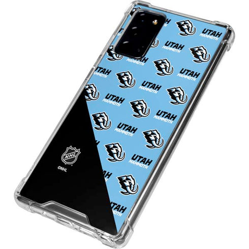 NHL Utah Mammoth Logo Pattern Galaxy Note20 5G Clear Case