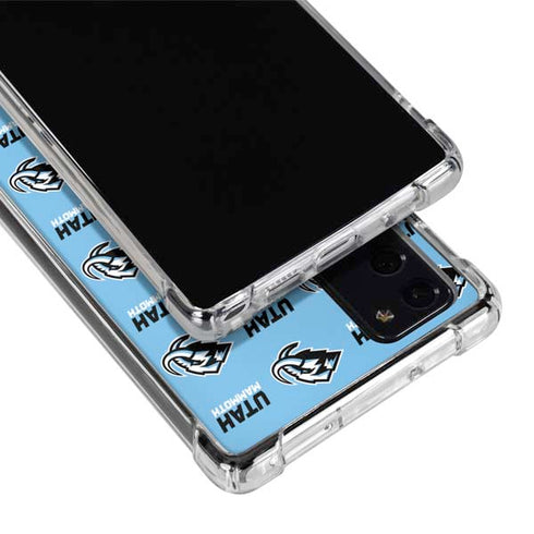 NHL Utah Mammoth Logo Pattern Galaxy Note20 5G Clear Case