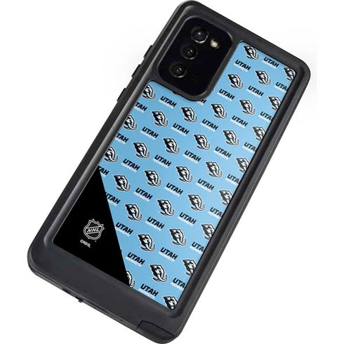 NHL Utah Mammoth Logo Pattern Galaxy Note20 5G Waterproof Case
