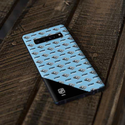 NHL Utah Mammoth Logo Pattern Galaxy S10 Plus Skin