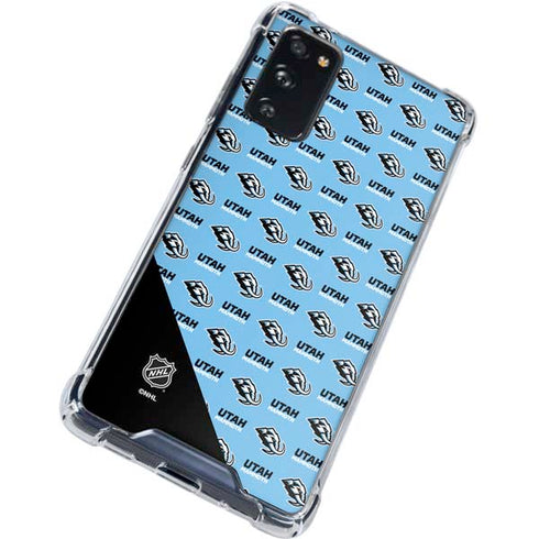 NHL Utah Mammoth Logo Pattern Galaxy S20 FE Clear Case
