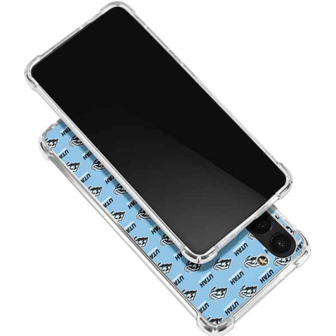 NHL Utah Mammoth Logo Pattern Galaxy S23 Plus Clear Case