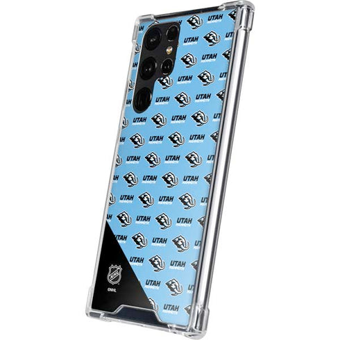 NHL Utah Mammoth Logo Pattern Galaxy S23 Ultra Clear Case