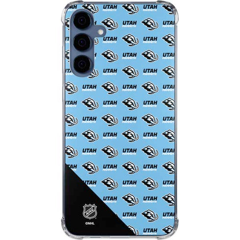 NHL Utah Mammoth Logo Pattern Galaxy S24 Clear Case