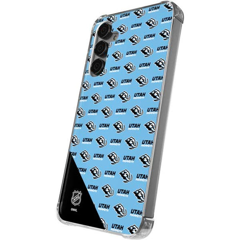 NHL Utah Mammoth Logo Pattern Galaxy S24 Plus Clear Case