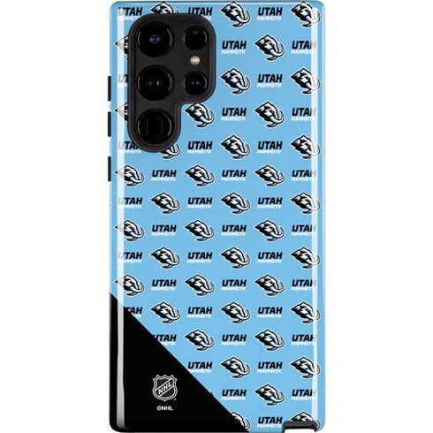 NHL Utah Mammoth Logo Pattern Galaxy Cases