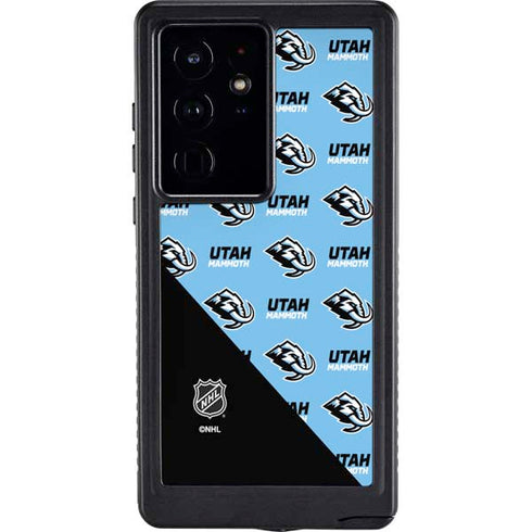 NHL Utah Mammoth Logo Pattern Galaxy S24 Ultra Waterproof Case