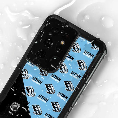 NHL Utah Mammoth Logo Pattern Galaxy S24 Ultra Waterproof Case
