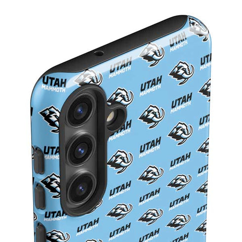 NHL Utah Mammoth Logo Pattern Galaxy S25 Impact Case
