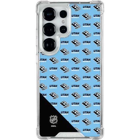 NHL Utah Mammoth Logo Pattern Galaxy S25 Ultra Clear Case