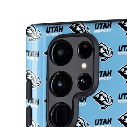 NHL Utah Mammoth Logo Pattern Galaxy S25 Ultra Impact Case