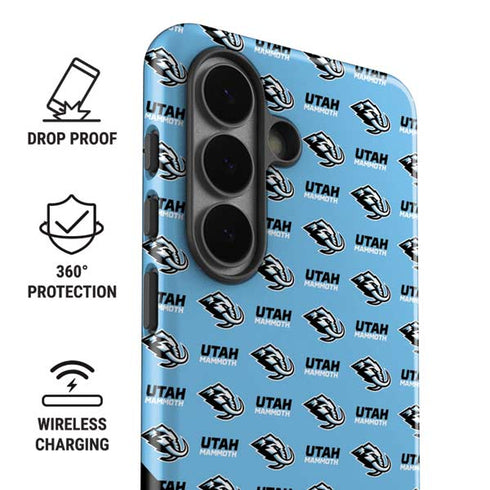 NHL Utah Mammoth Logo Pattern Galaxy S26 Impact Case