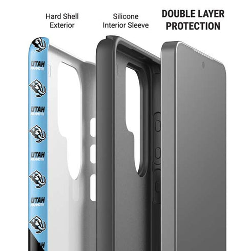 NHL Utah Mammoth Logo Pattern Galaxy S26 Ultra Impact Case