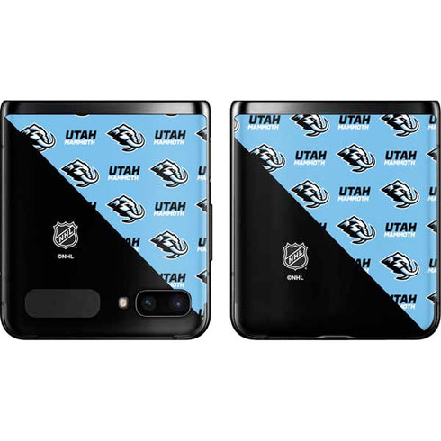 NHL Utah Mammoth Logo Pattern Galaxy Z Flip Skin