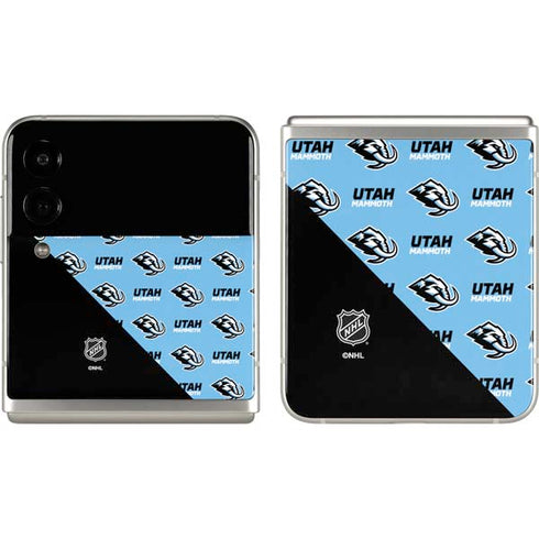 NHL Utah Mammoth Logo Pattern Galaxy Z Flip3 5G Skin