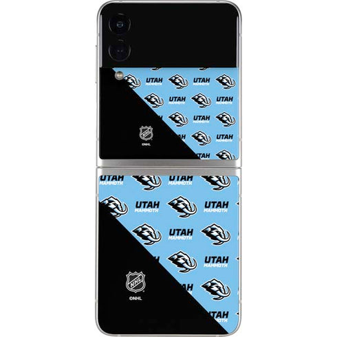 NHL Utah Mammoth Logo Pattern Galaxy Z Flip3 5G Skin