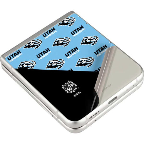NHL Utah Mammoth Logo Pattern Galaxy Z Flip3 5G Skin