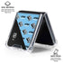 NHL Utah Mammoth Logo Pattern Galaxy Z Flip6 Clear Case