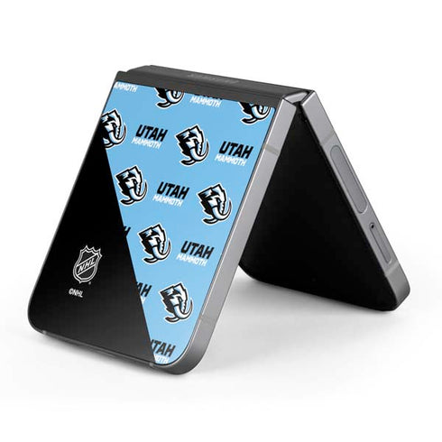 NHL Utah Mammoth Logo Pattern Galaxy Z Flip6 Skin