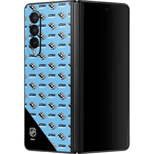 NHL Utah Mammoth Logo Pattern Galaxy Z Fold3 5G Skin