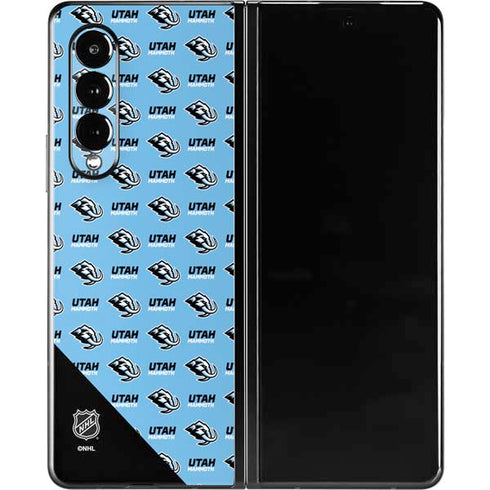 NHL Utah Mammoth Logo Pattern Galaxy Z Fold3 5G Skin