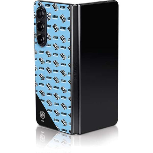 NHL Utah Mammoth Logo Pattern Galaxy Z Fold5 5G Skin