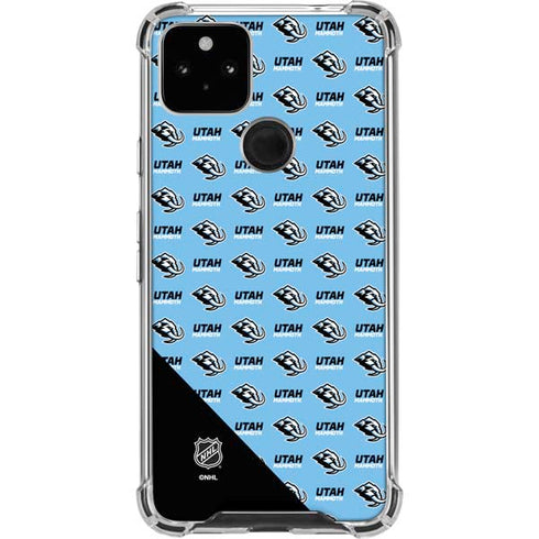 NHL Utah Mammoth Logo Pattern Google Pixel 4a 5G Clear Case