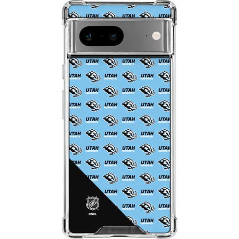 NHL Utah Mammoth Logo Pattern Google Pixel 8a Clear Case